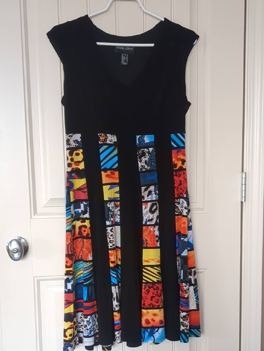 Frank Lyman Design Black V-Neck Dress